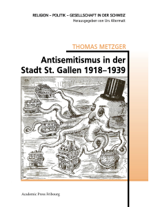 Antisemitismus in der Stadt St. Gallen 1918-1939